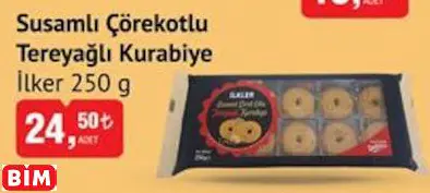 İLKER SUSAMLI ÇÖREKOTLU TEREYAĞLI KURABİYE